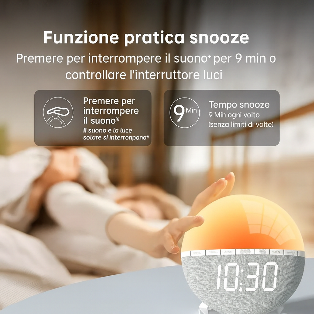 Sveglia Digitale Intelligente con Funzioni Extra