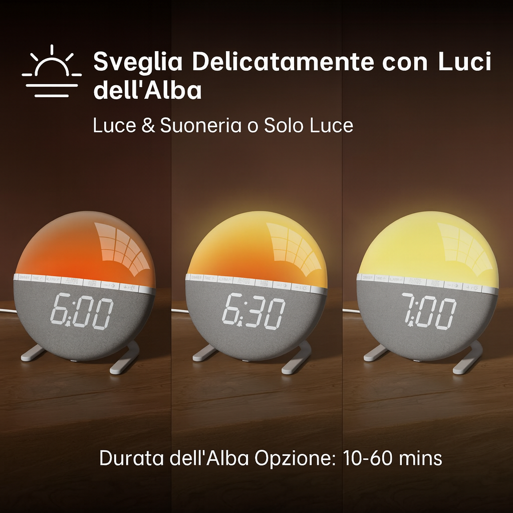 Sveglia Digitale Intelligente con Funzioni Extra